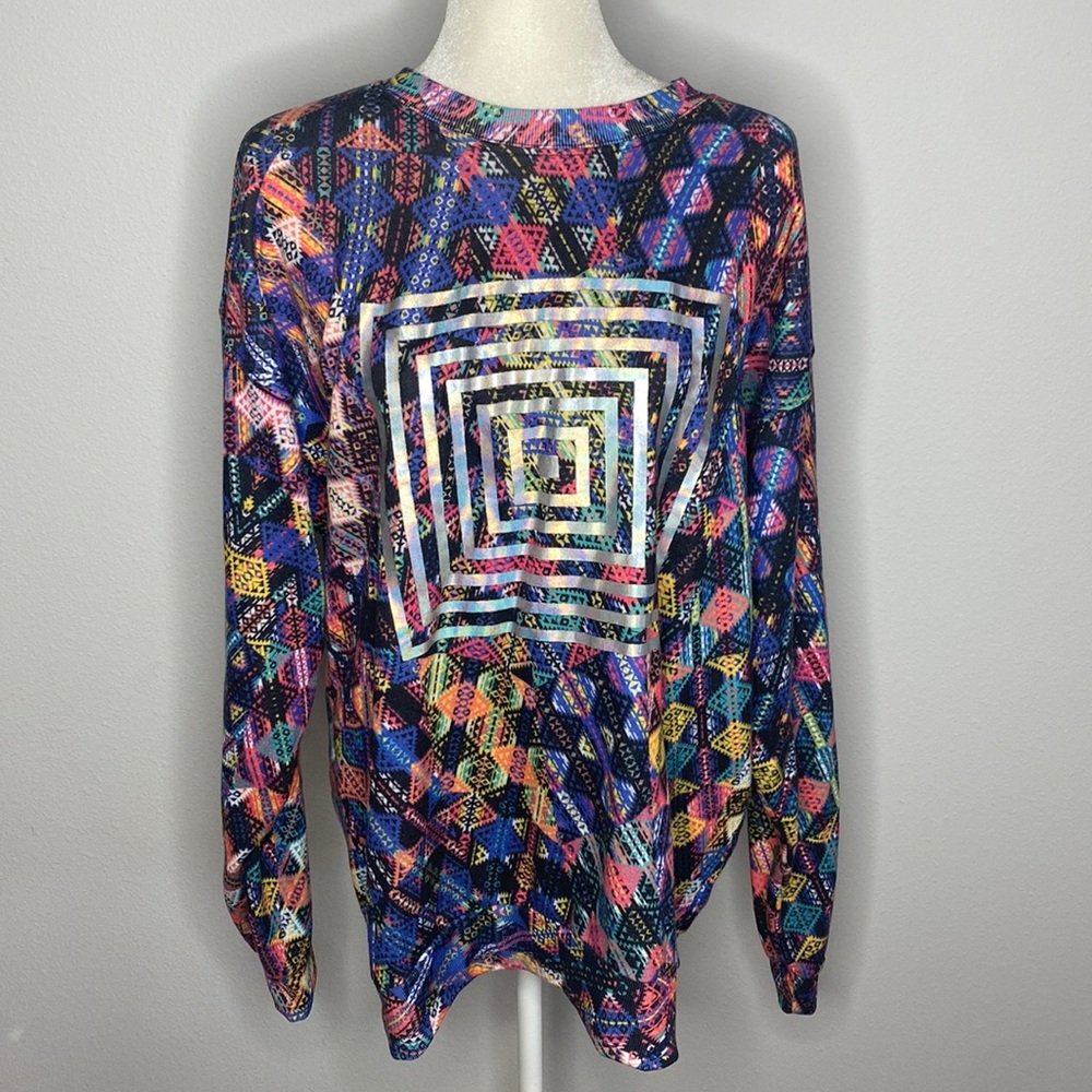 Lularoe Aztec print crew neck sweatshirt